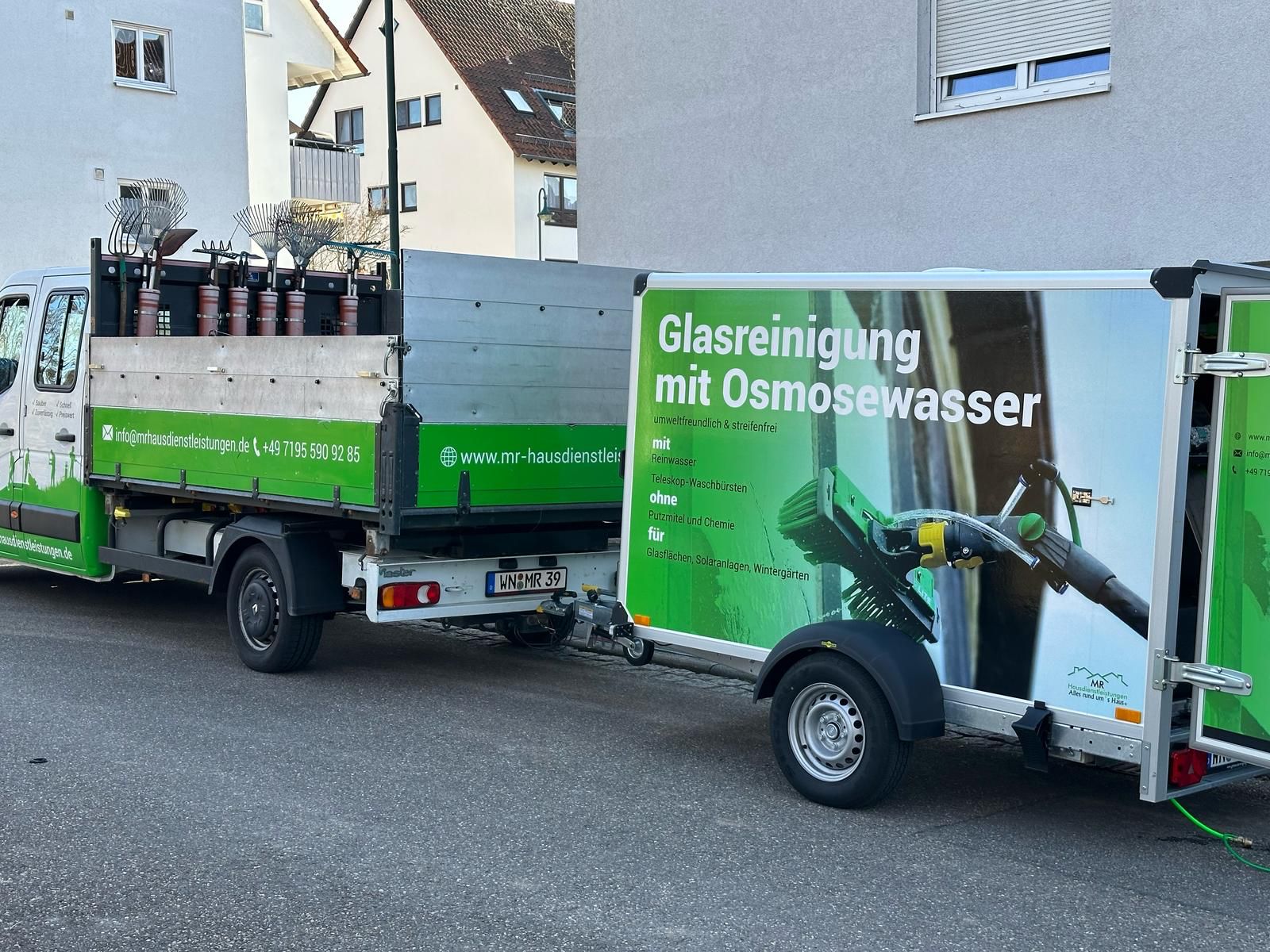 Mobile Osmoseanlage im Anhänger zur Aufbereitung von entmineralisiertem Wasser